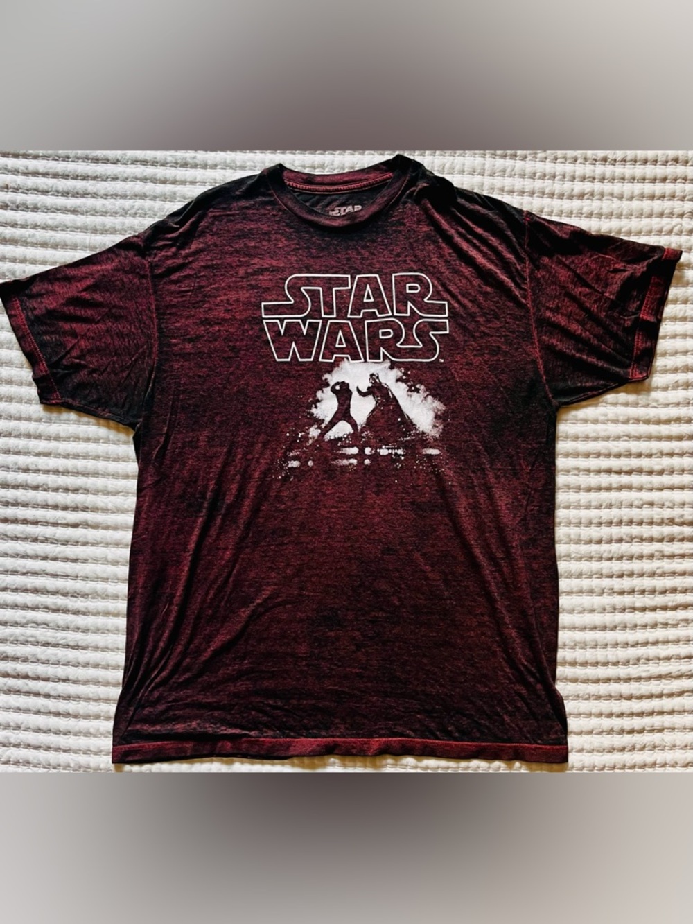 Star Wars Men's Graphic Tee - Deep Burgundy and Black
